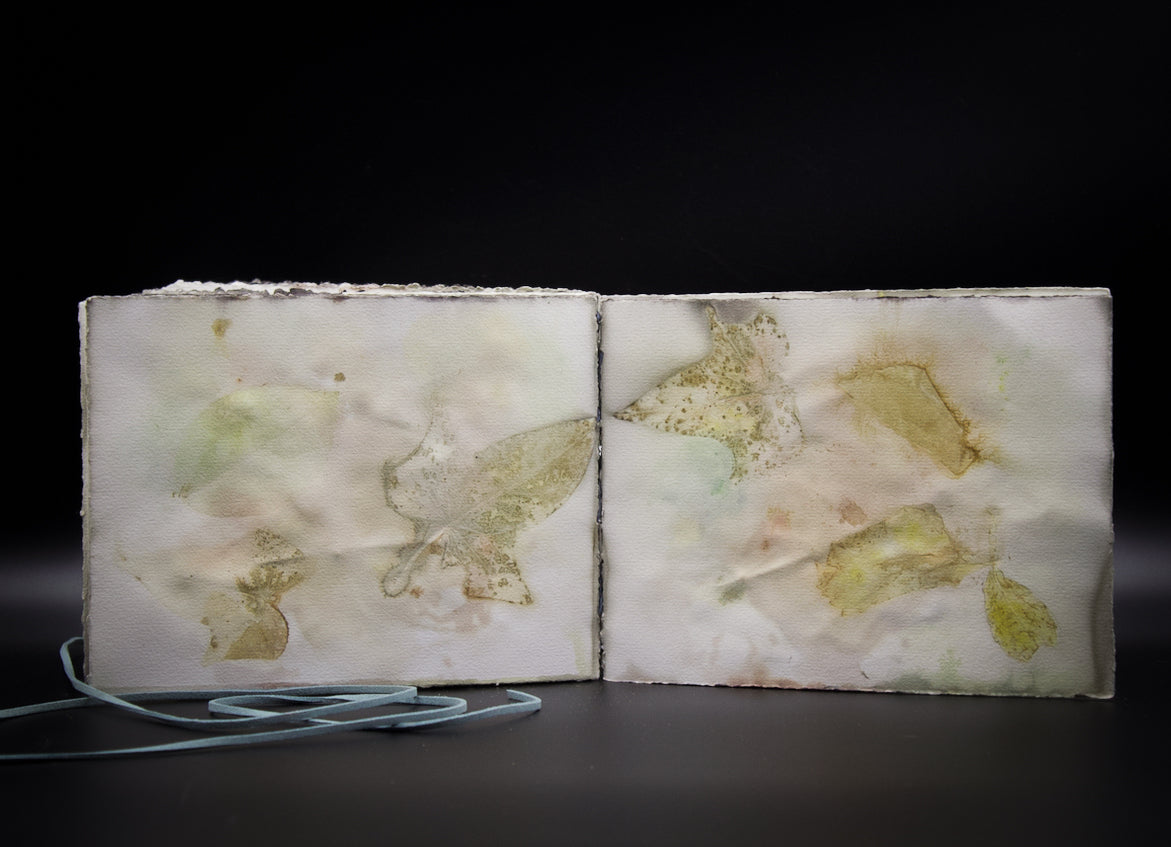 Plant-Stained Paper Journal - "Ashley"  Classic One-Sided - Landscape