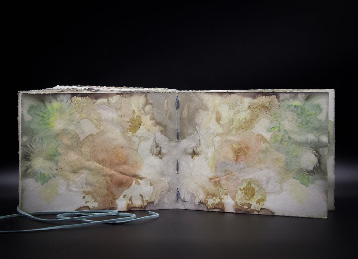 Plant-Stained Paper Journal - "Ashley"  Classic One-Sided - Landscape