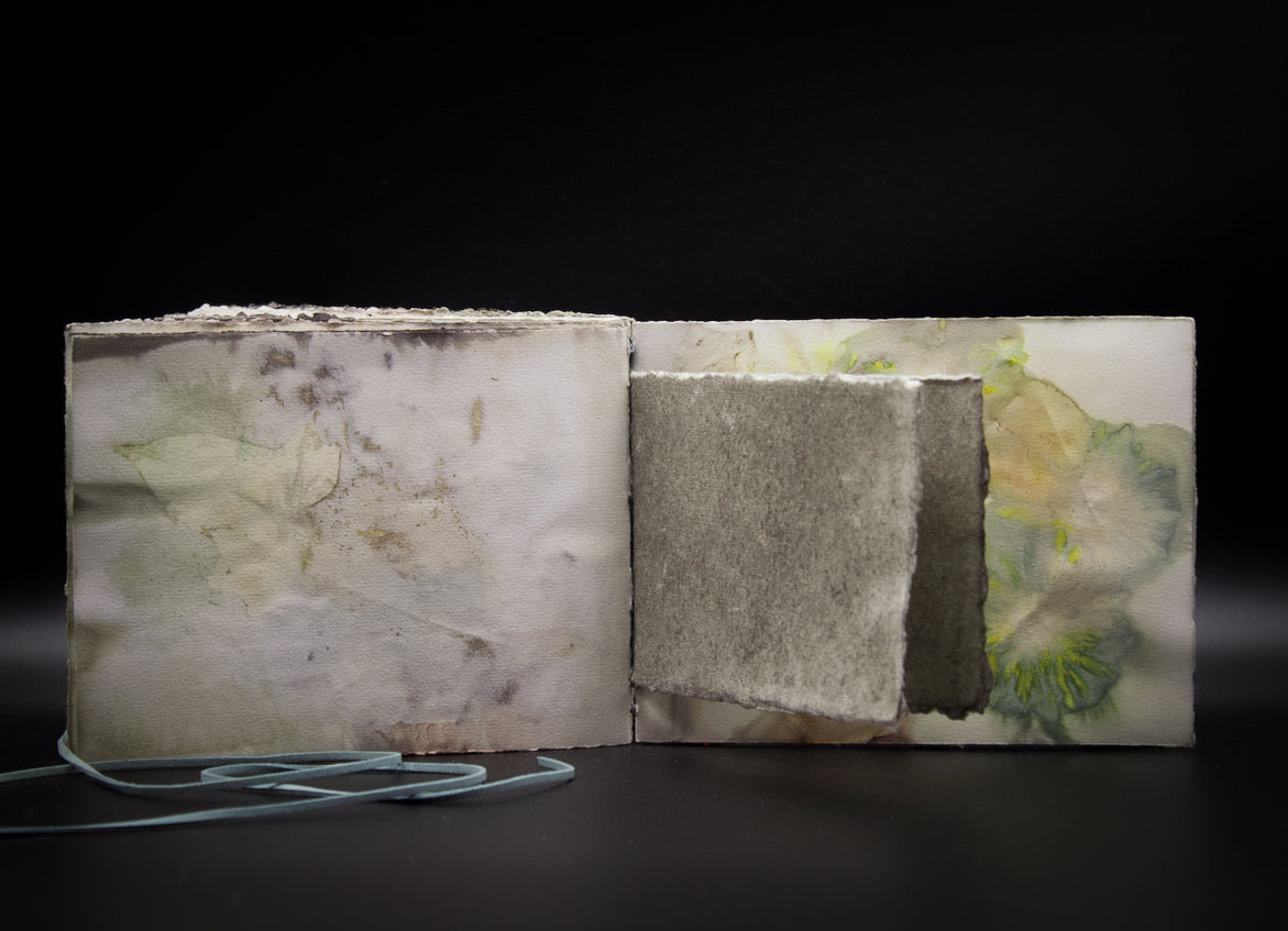 Plant-Stained Paper Journal - "Ashley"  Classic One-Sided - Landscape