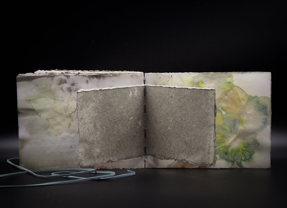 Plant-Stained Paper Journal - "Ashley"  Classic One-Sided - Landscape