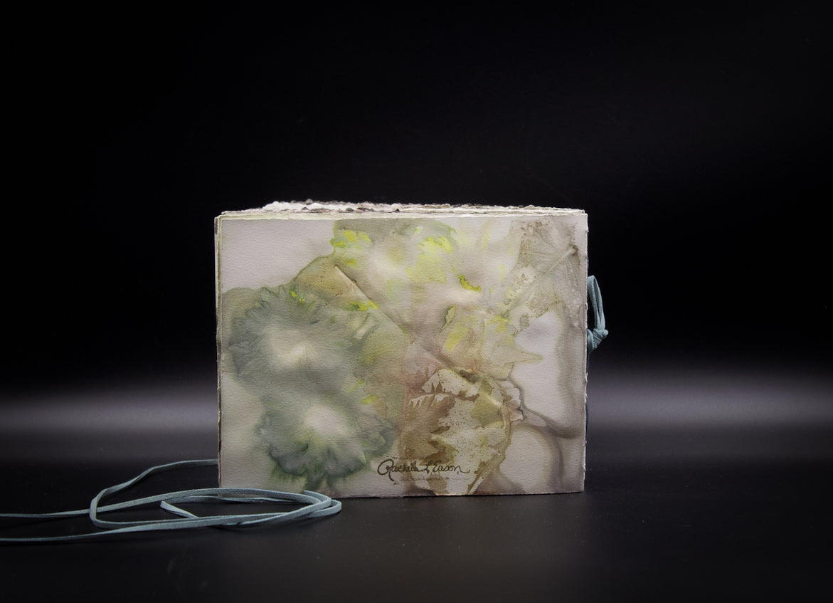 Plant-Stained Paper Journal - "Ashley"  Classic One-Sided - Landscape