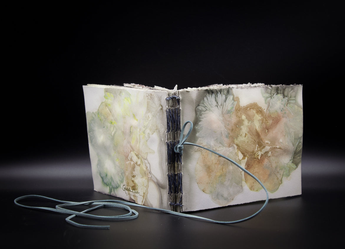 Plant-Stained Paper Journal - "Ashley"  Classic One-Sided - Landscape