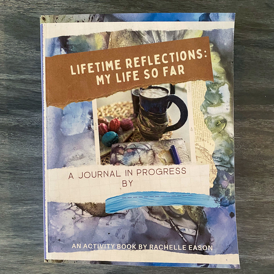 Plant-Stained Paper Printed Journal Activity Book - Lifetime Reflections: My Life So Far!