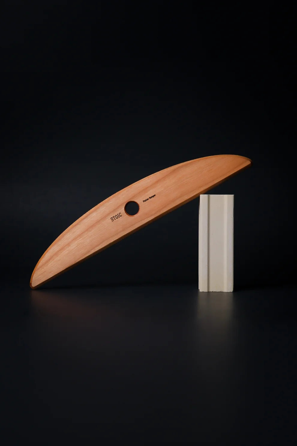 Clay Tool -Oval Platter Rib - Handcrafted by Stoic Clay Tools
