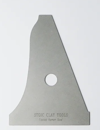 Clay Tool -Stoic Ramen Bowl - Rigid Metal Rib