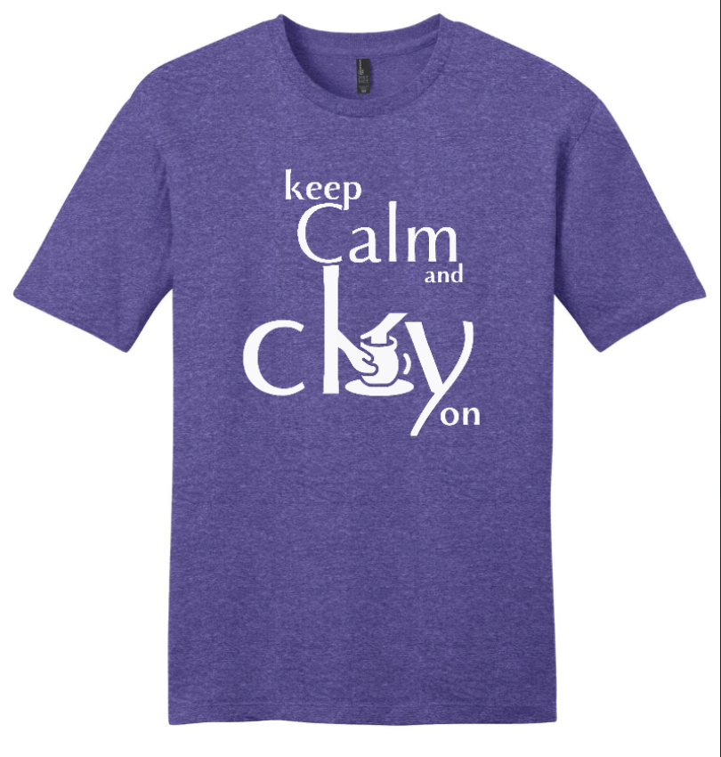 T-Shirt - "Keep Calm & Clay On" - Marvelous Mud Logo