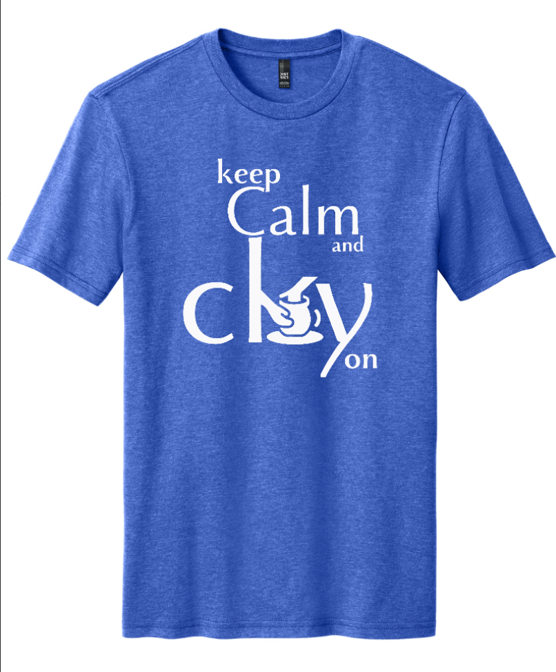 T-Shirt - "Keep Calm & Clay On" - Marvelous Mud Logo