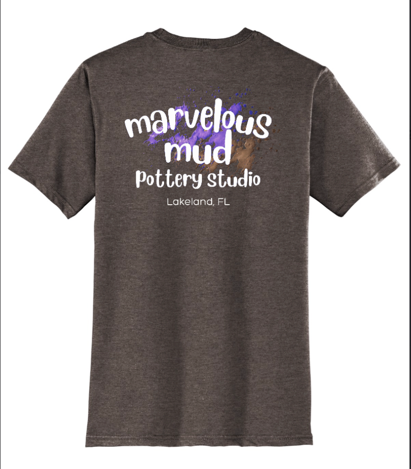 T-Shirt - "There's No Crying in Pottery" - Marvelous Mud Logo