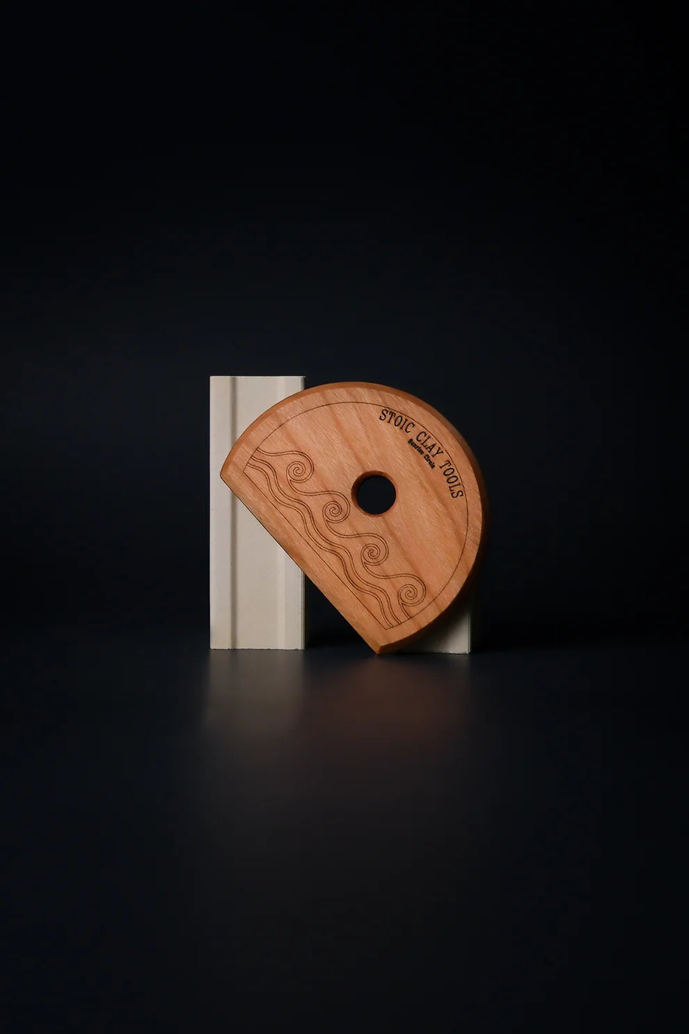 Clay Tool -Sunrise Circle RIb - Handcrafted by Stoic Clay Tools