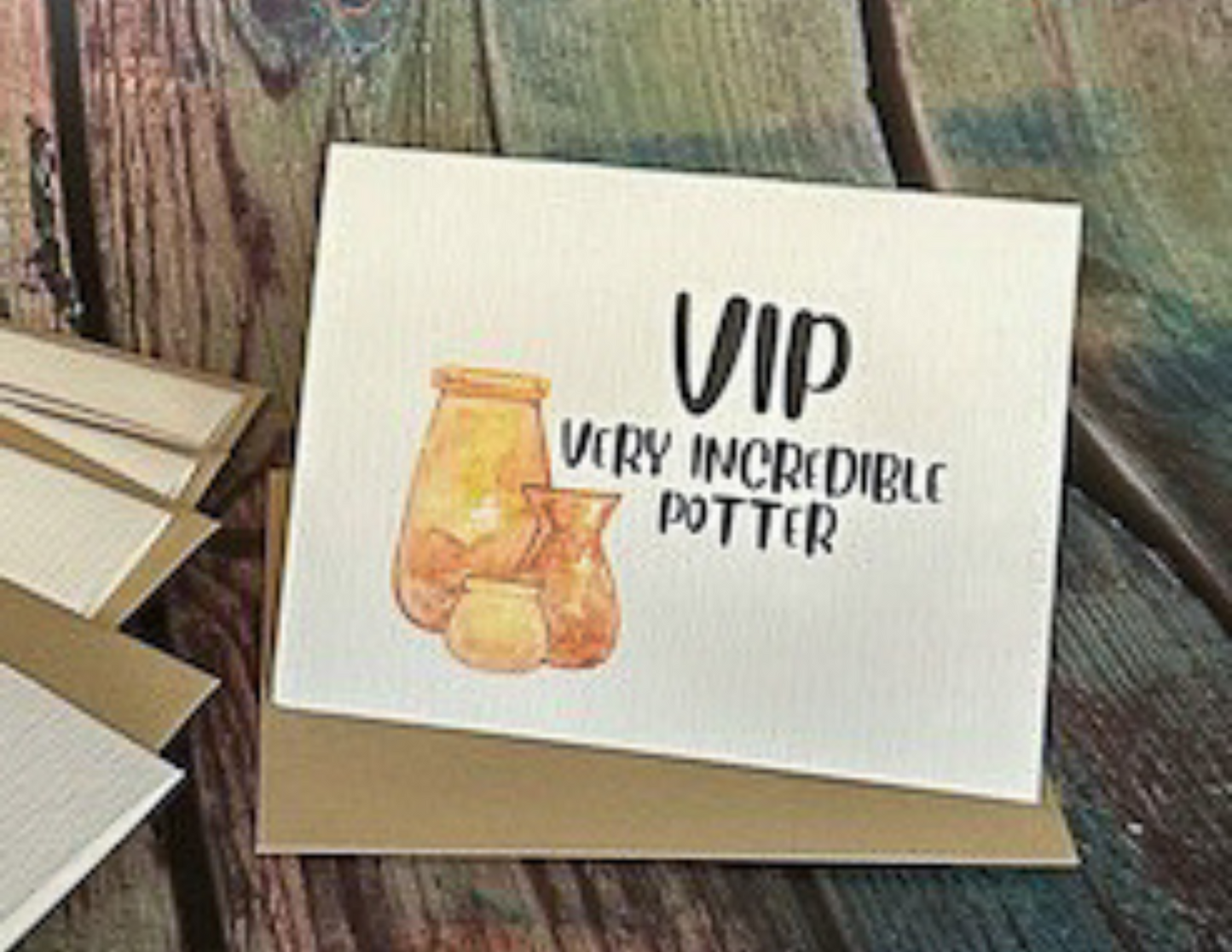 Clay Stationery - Note Cards - Set by Marvelous Mud Pottery Studio