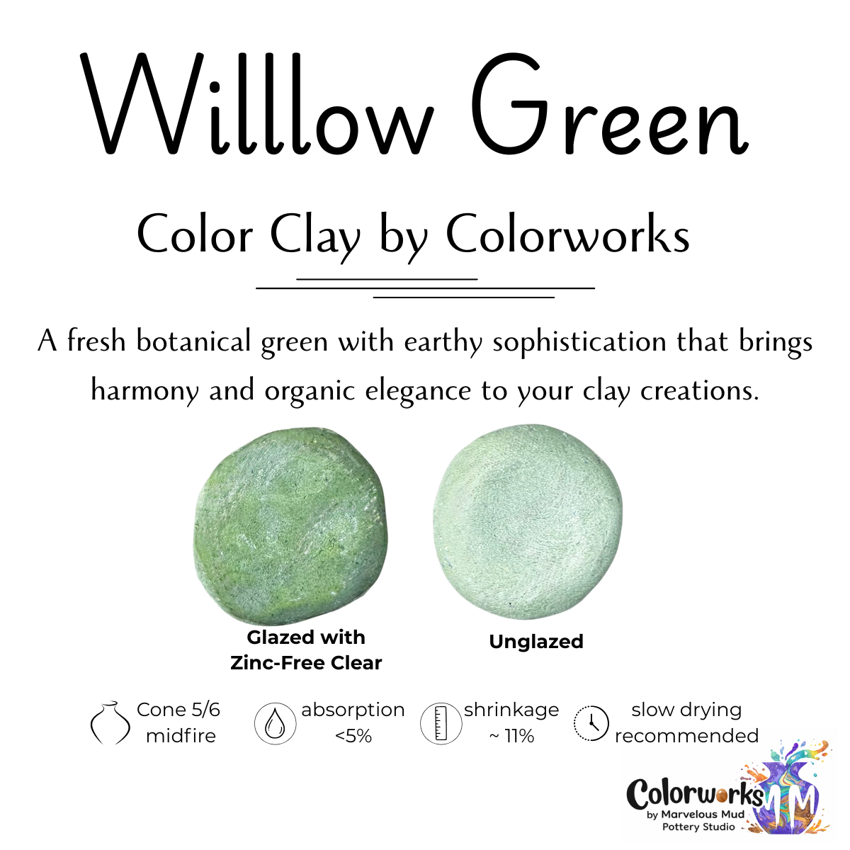 Colorworks - Premixed Color Clay and Color Slip